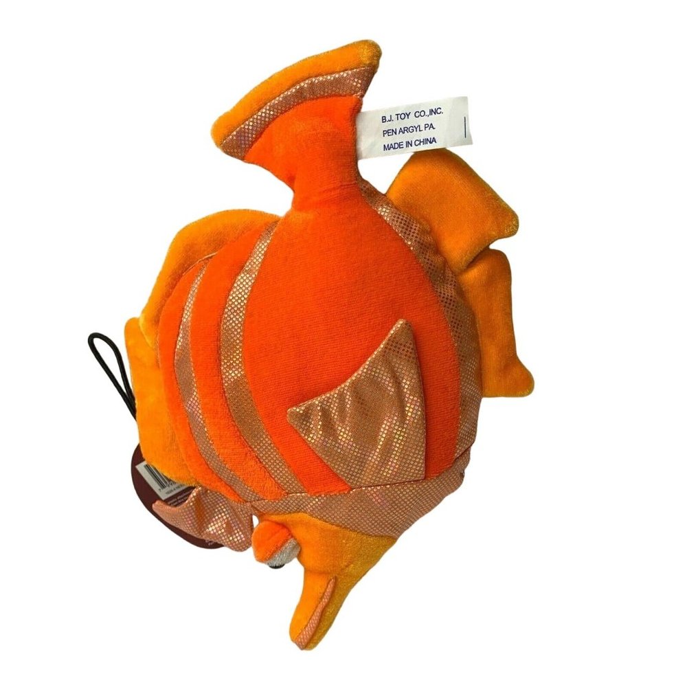 BJ Toy Orange Fish Plush Stuffed Animal Toy 10.5" tall
